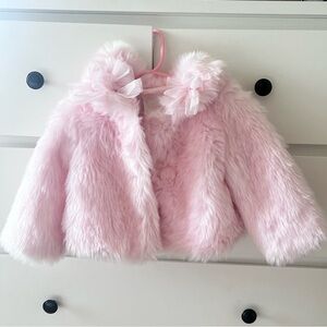 Girls faux fur jacket